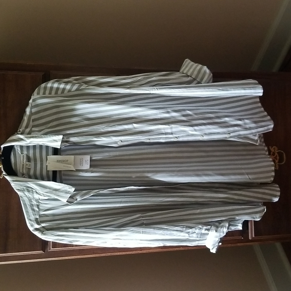 Button Down summer sage/white 1x